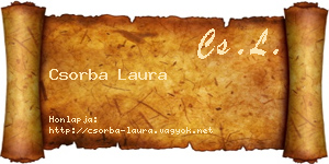 Csorba Laura névjegykártya